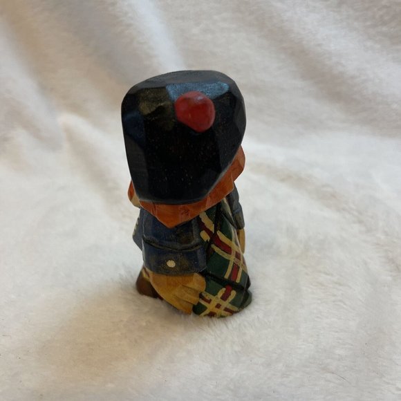 RARE Vintage Donald Corr Carved Scottish Figure Painted Primitive Folk Art 3.5” - Picture 5 of 8